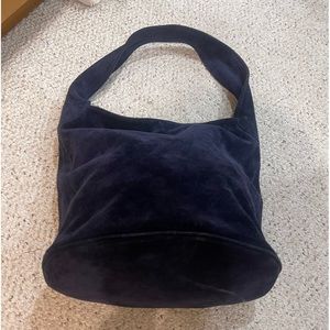 Eileen Fischer suede bucket purse